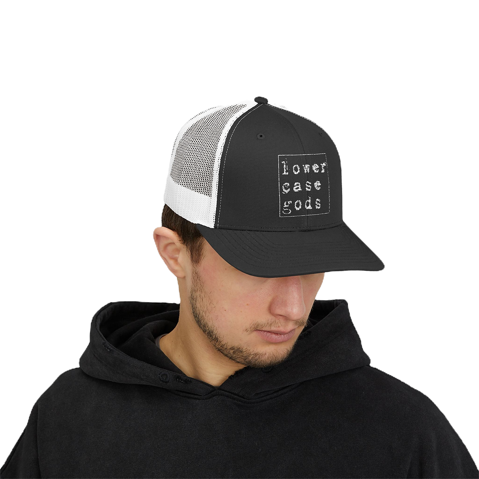Thumbnail: lowercase gods "classic logo" - Snapback Trucker Cap