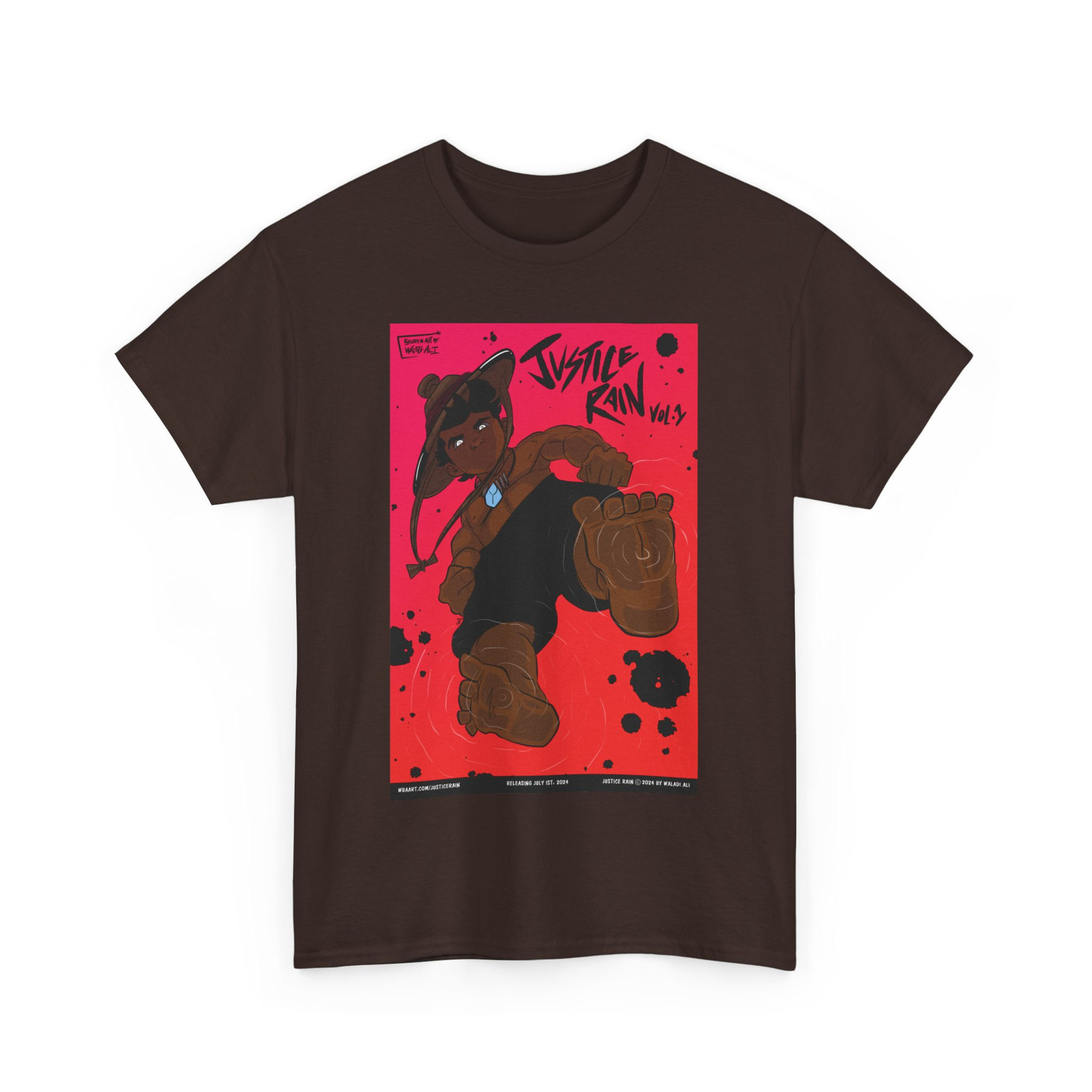 "Justice Rain" Themed Unisex Heavy Cotton Tee (Volume 1 Promo Poster)