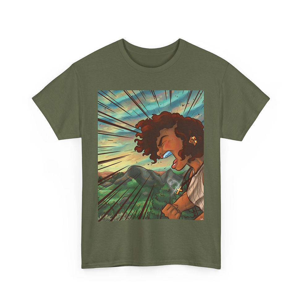 Thumbnail: "Even The Baddies Have To Let It Out" Unisex Heavy Cotton Tee