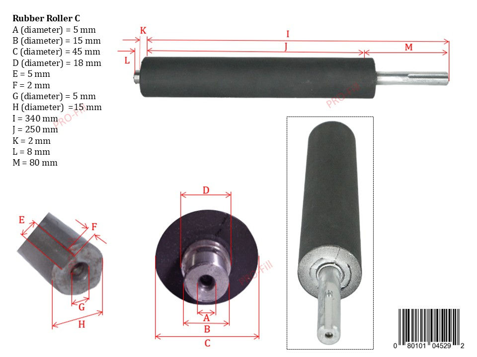 Miniatura: Rubber Rollers for Labeling Machines