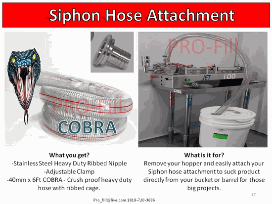 Siphon Hose Attachment | Pro-Fill Inc
