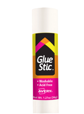 Thumbnail: Avery Permanent Glue Stic, Washable, Non-Toxic, 1.27oz, 6 Total Glue Sticks