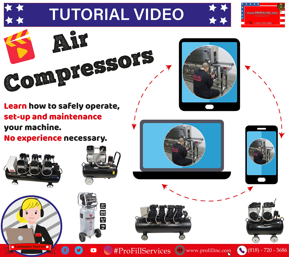 Tutorial Video (Air compressors) ProFill Inc