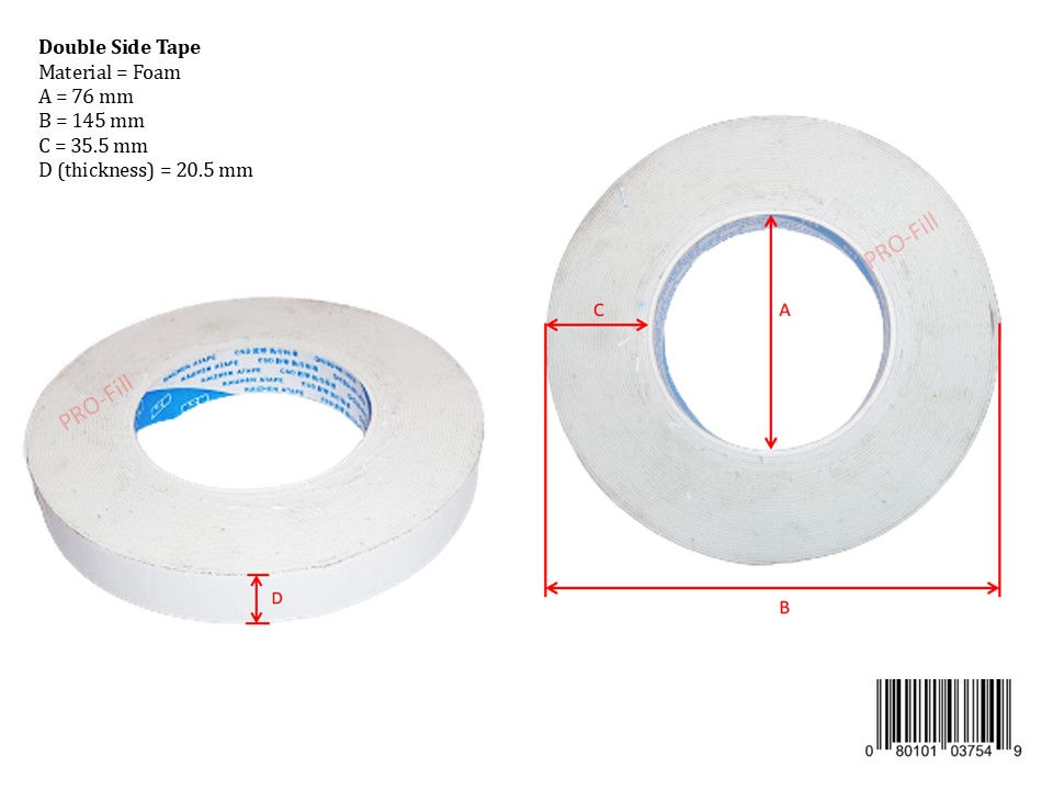 Miniatura: Double Side Tape for Foam Pad Installation
