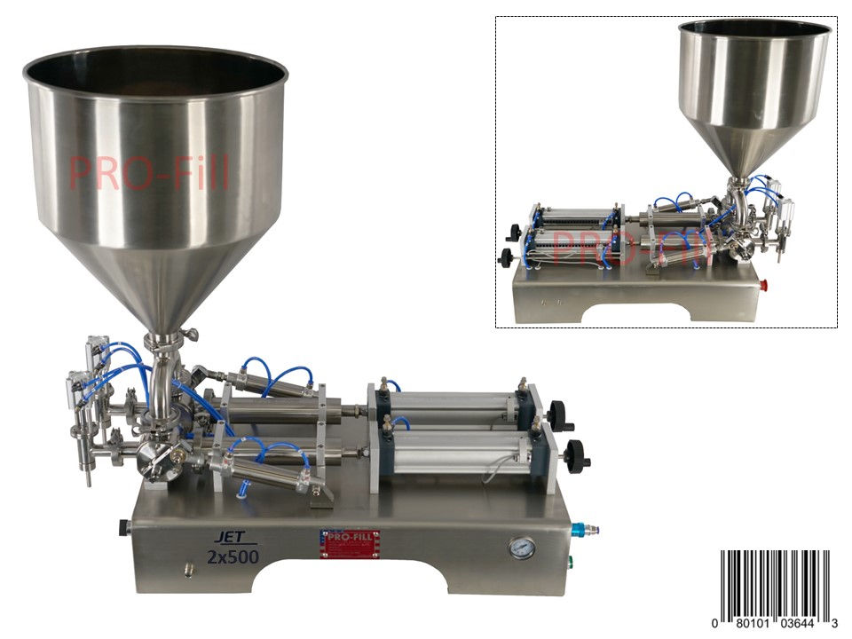 Miniatura: Jet Models Double Head (Air & Electric) - Semi-auto Piston Filler Machine