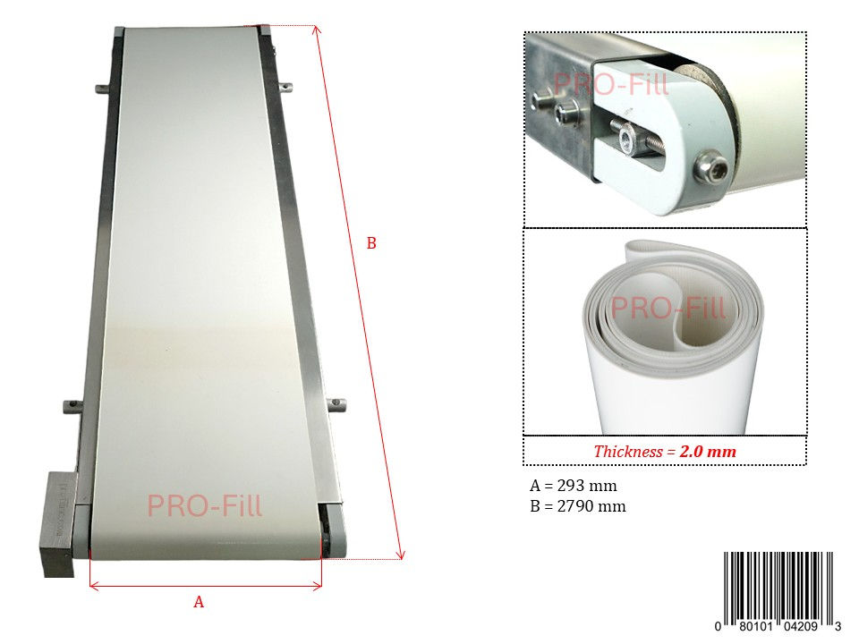 Miniatura: White Flat Belt for Conveyor - Food Grade