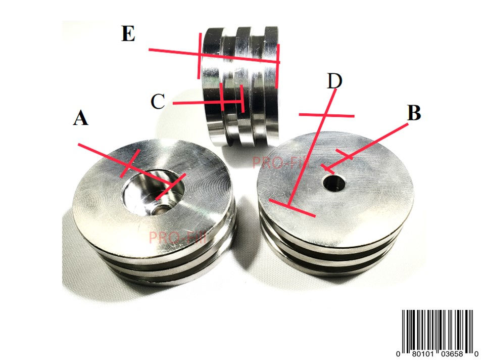Miniatura: Pistón de acero inoxidable