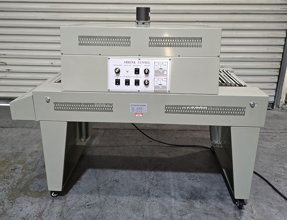 Thumbnail: Heat Shrink Tunnel + Manual L-Sealer & Hydraulic Cart–Industrial Packaging Combo