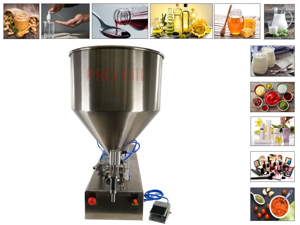 Miniatura: Semi-auto Single Head Piston Filler Machine - Jet Model (Air Only / Pneumatic)