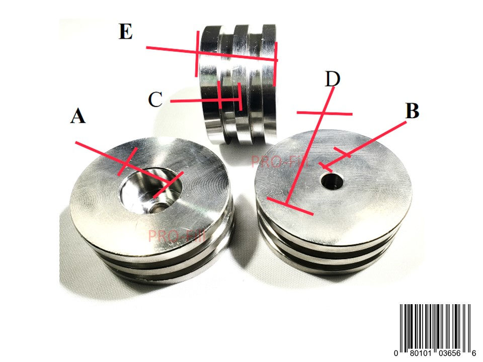 Miniatura: Pistón de acero inoxidable