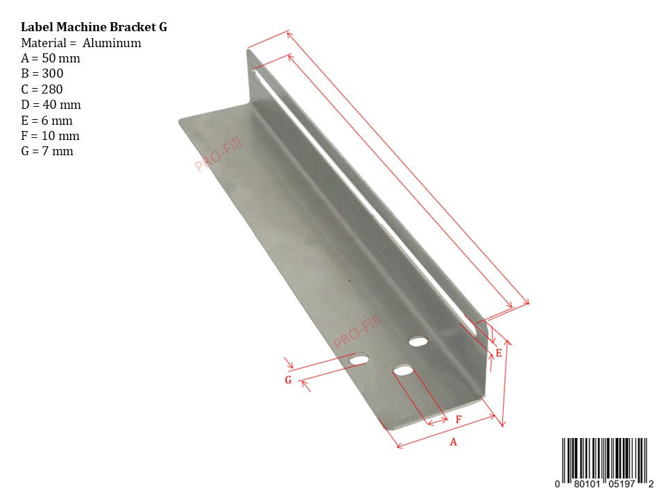 Thumbnail: Label Machine Brackets for Labeling Machines