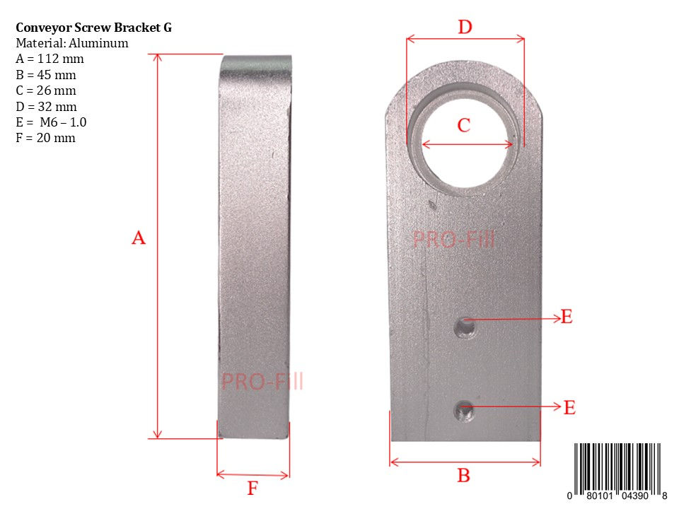 Thumbnail: Conveyor Screw Brackets