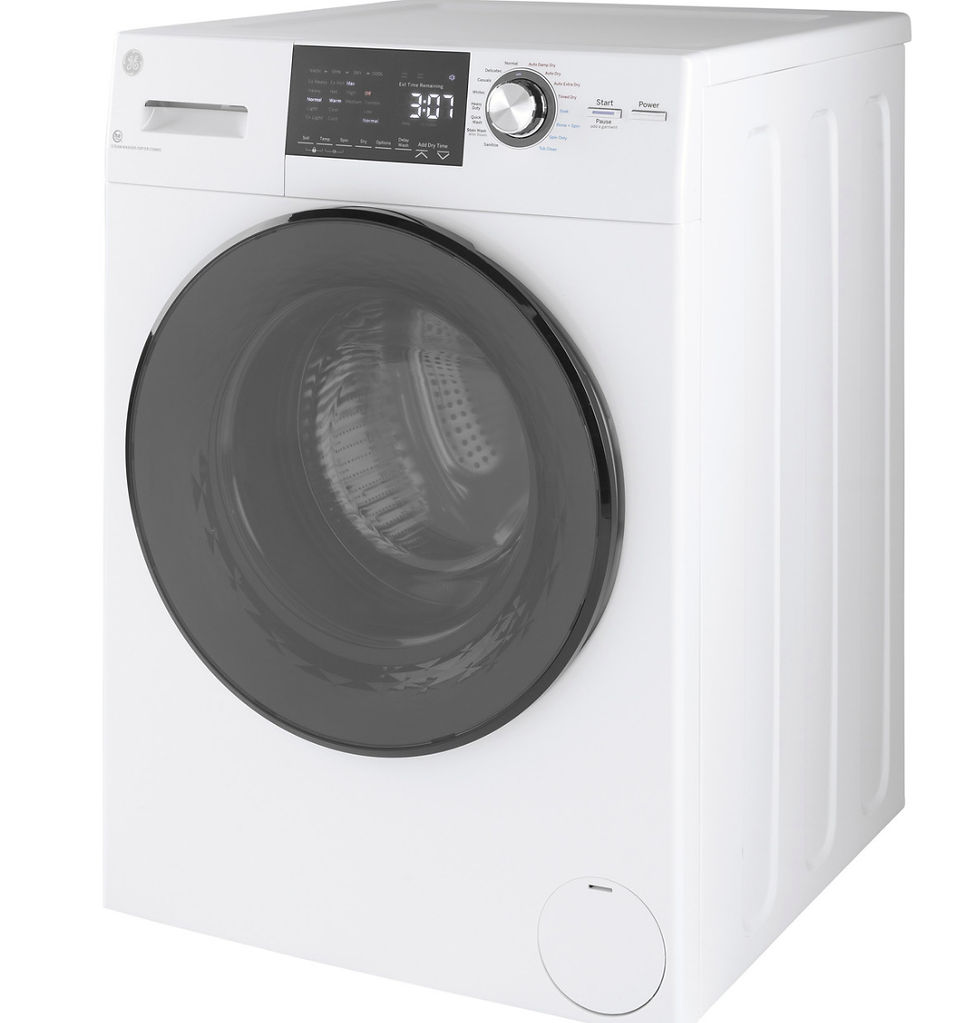 Thumbnail: GE® 24" 2.4 cu. ft.Capacity Front Load Washer/Condenser Dryer Combo Model #: GFQ