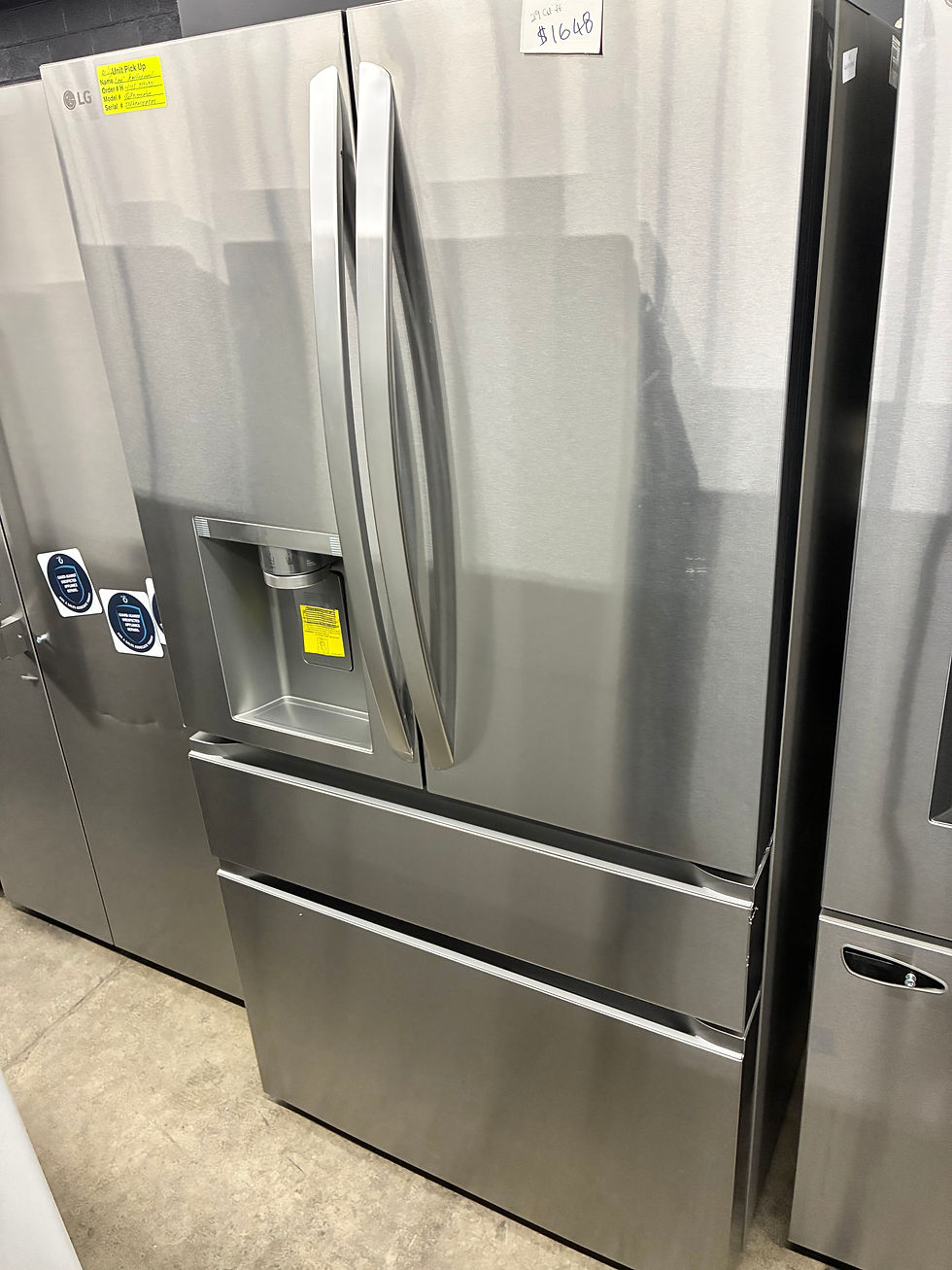 Thumbnail: LG 29 cu. ft. SMART Standard Depth MAX French Door Refrigerator with Full Conver