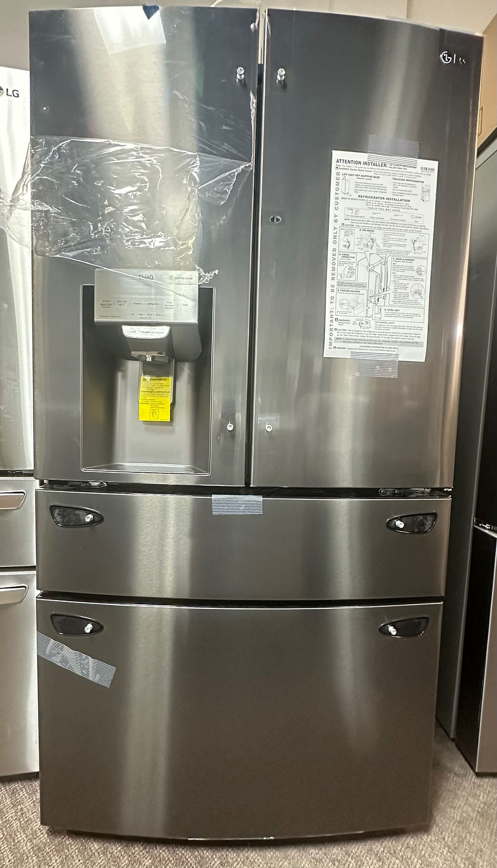 Thumbnail: 28 cu.ft. Smart wi-fi Enabled French Door Refrigerator with PrintProof™ Finish
