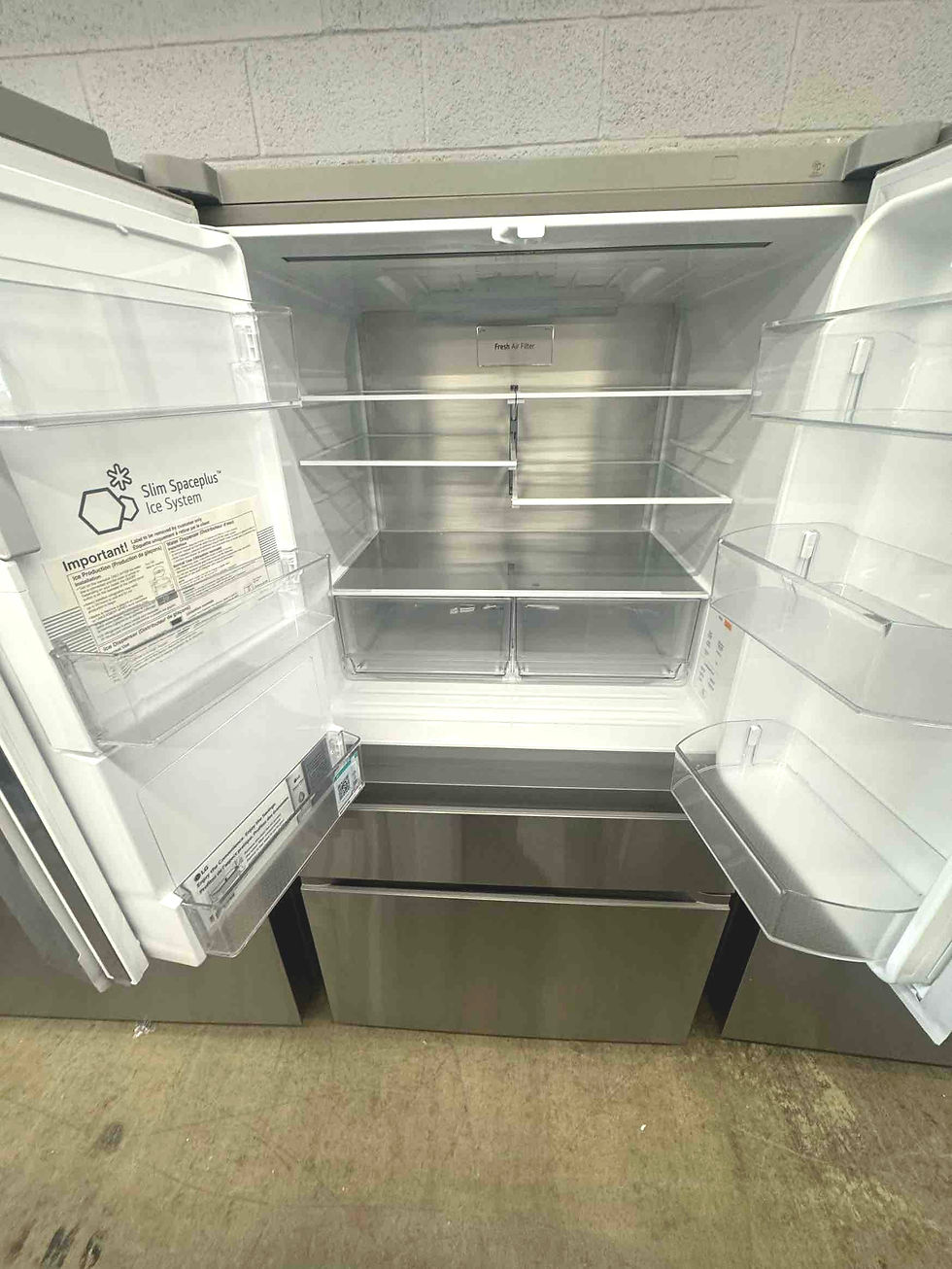 Thumbnail: LG 29 cu. ft. SMART Standard Depth MAX French Door Refrigerator with Full Conver