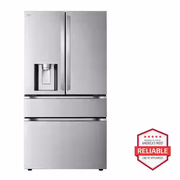 LG 25 cu. ft. Smart Counter-Depth MAX Full-Convert Drawer Fridge
