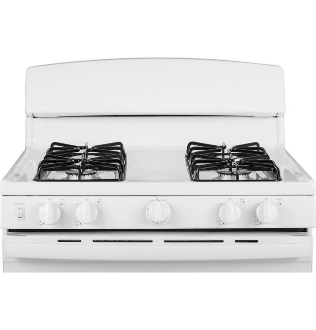 Thumbnail: 30 in. 4.8 cu. ft. Freestanding Gas Range in White