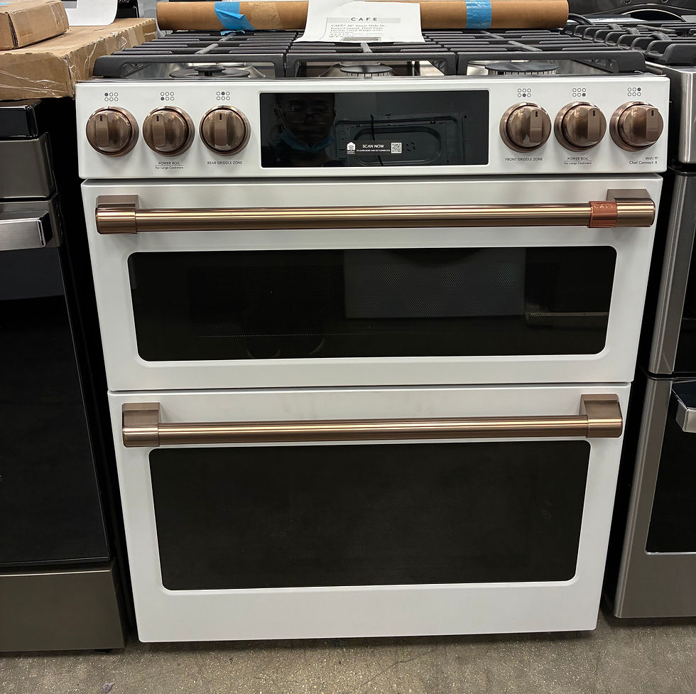 Thumbnail: Café 30 in. Smart Slide-In Double-Oven Gas Range with Convection
