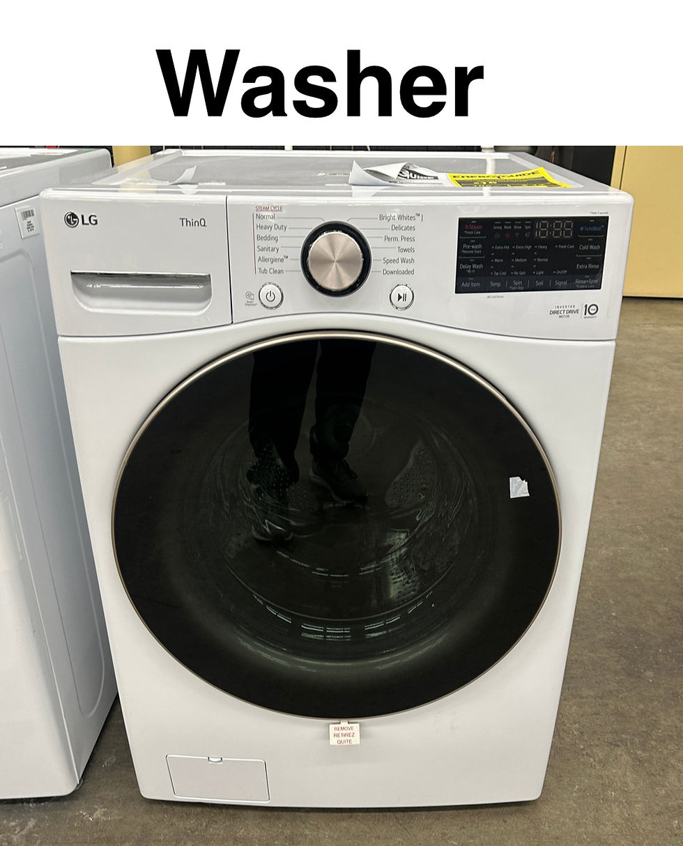 Thumbnail: LG 4.5 cu. ft. Front Load Washer – WM4000HBA (Black Steel)