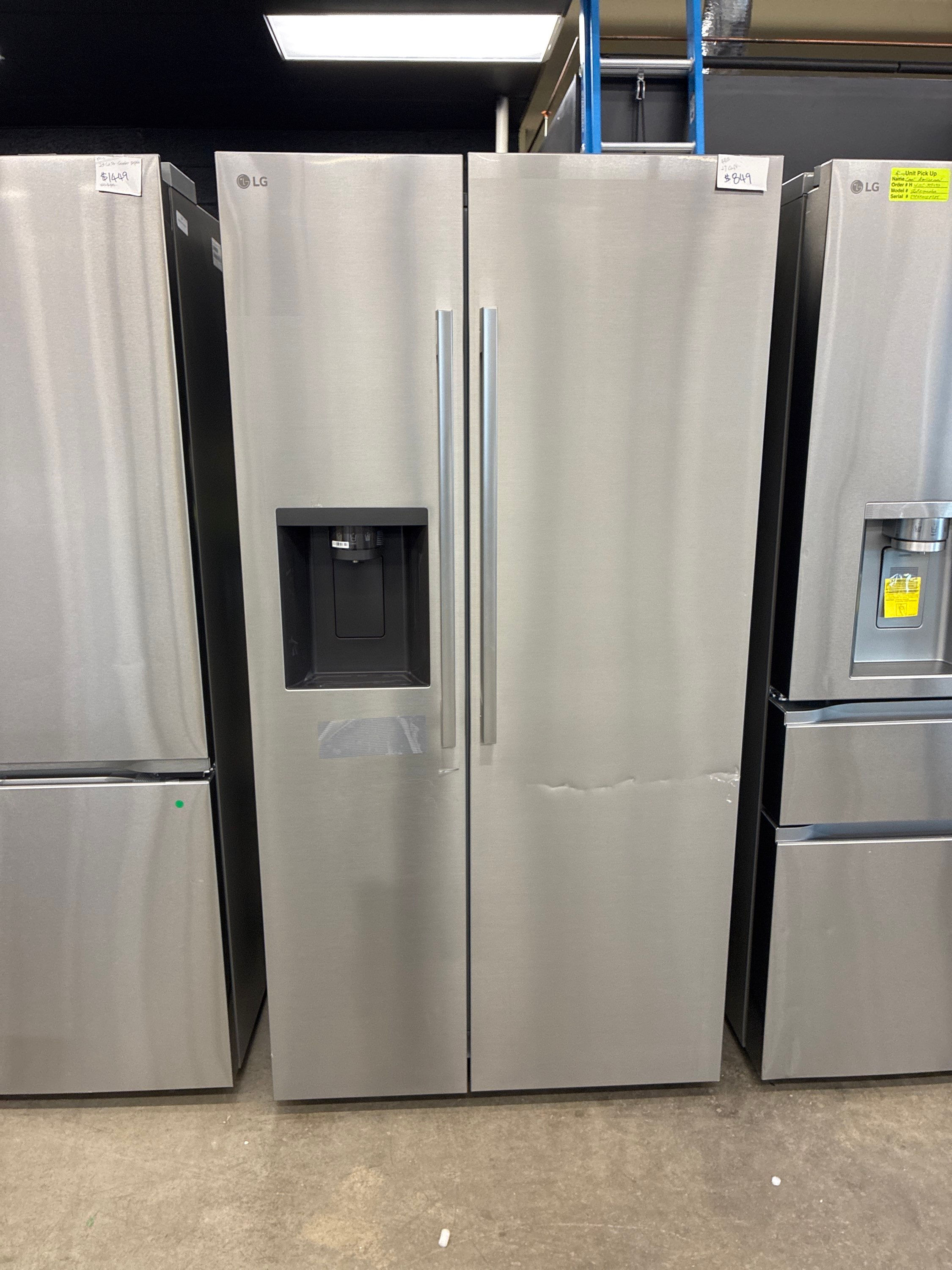 LG 27 cu. ft. Side‑by‑Side Refrigerator — Model LS27T3230S