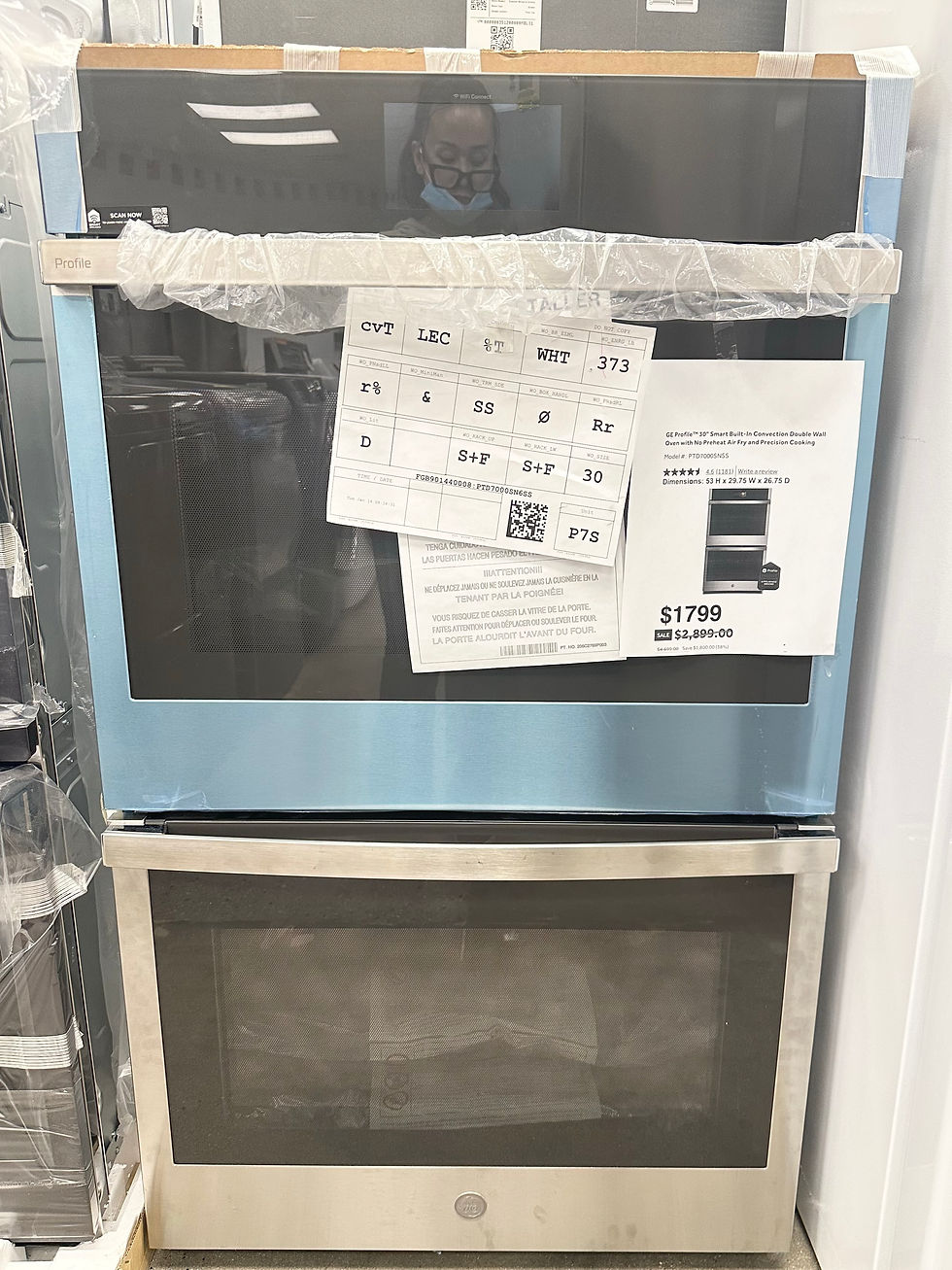 Thumbnail: GE Profile™ 30" Smart Built-In Convection Double Wall Oven with No Preheat Air F