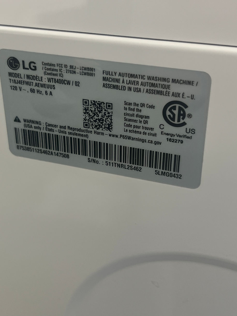 Thumbnail: 5.5 cu. ft. Mega Capacity Smart Top Load Washer with Impeller, EasyUnload™ & AI 