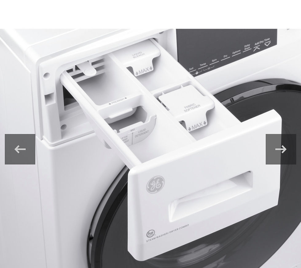 Thumbnail: GE® 24" 2.4 cu. ft.Capacity Front Load Washer/Condenser Dryer Combo Model #: GFQ