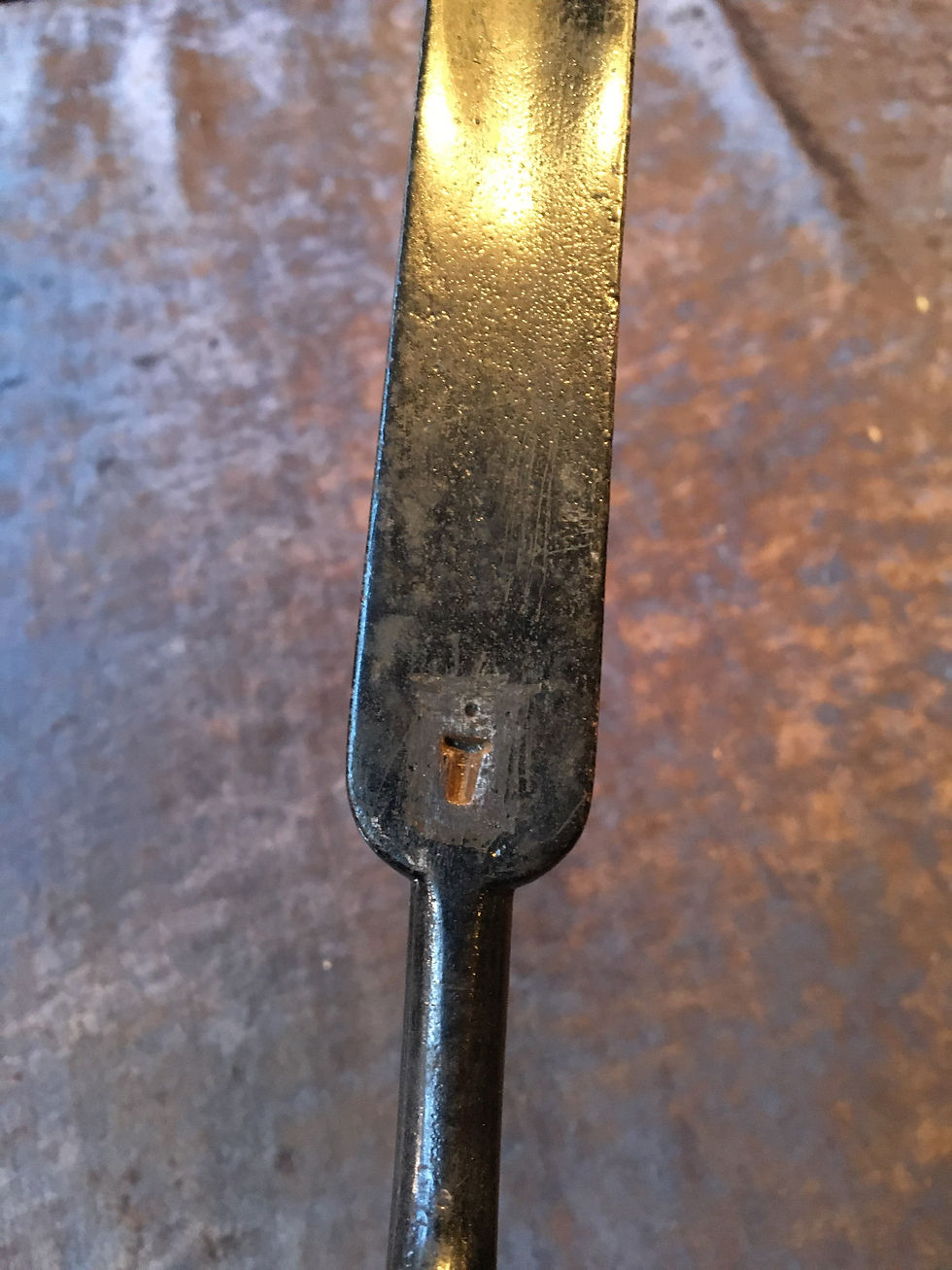 Thumbnail: Danish sheath bayonet w/1794 marked "Kongens livjaeger corps"