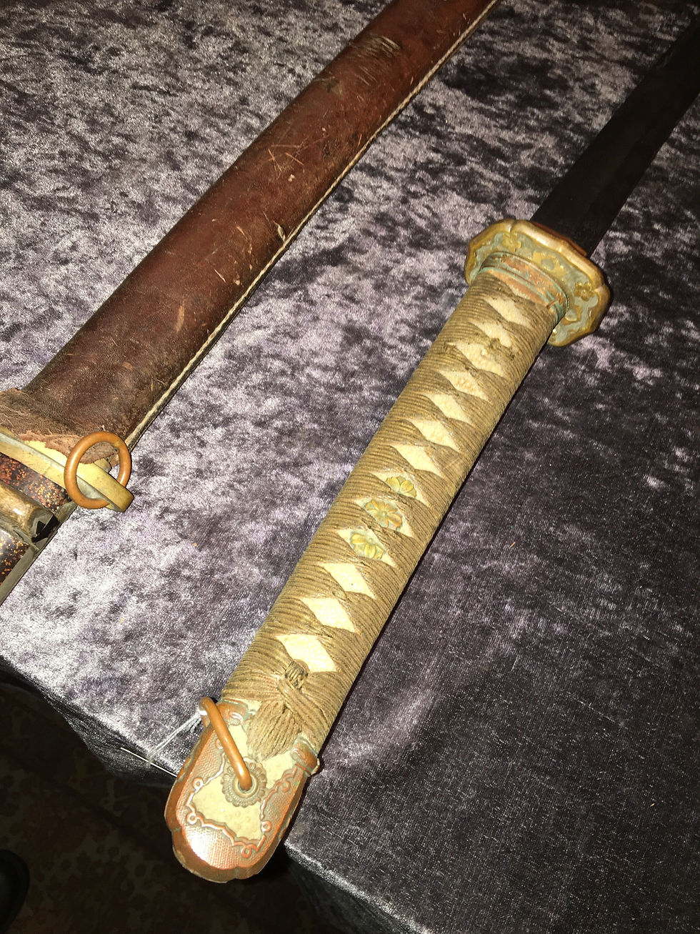 Miniatyrbild: Japansk ww2 officers katana