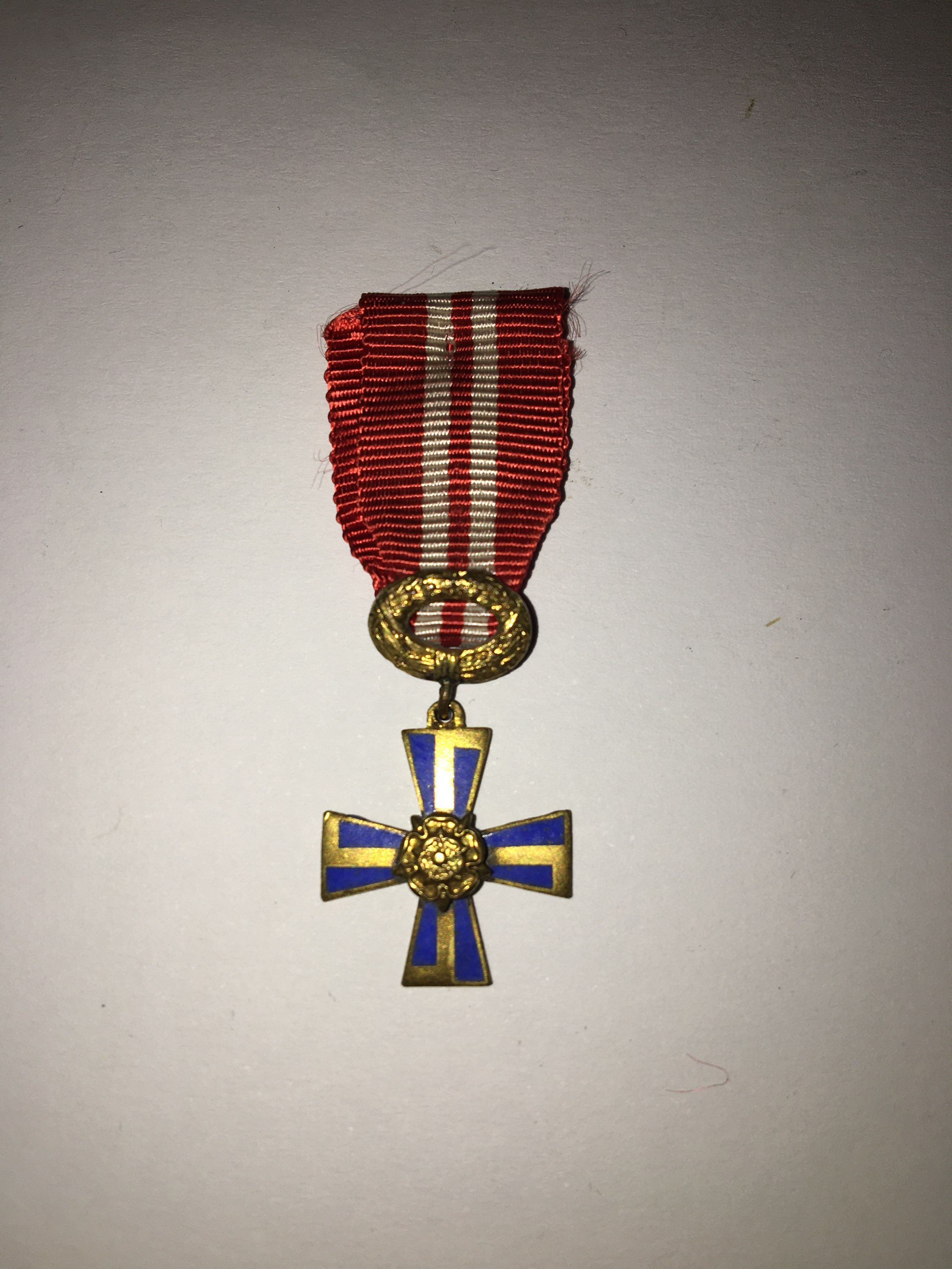 Miniature of the Finnish Cross of Liberty 3rd class without sword