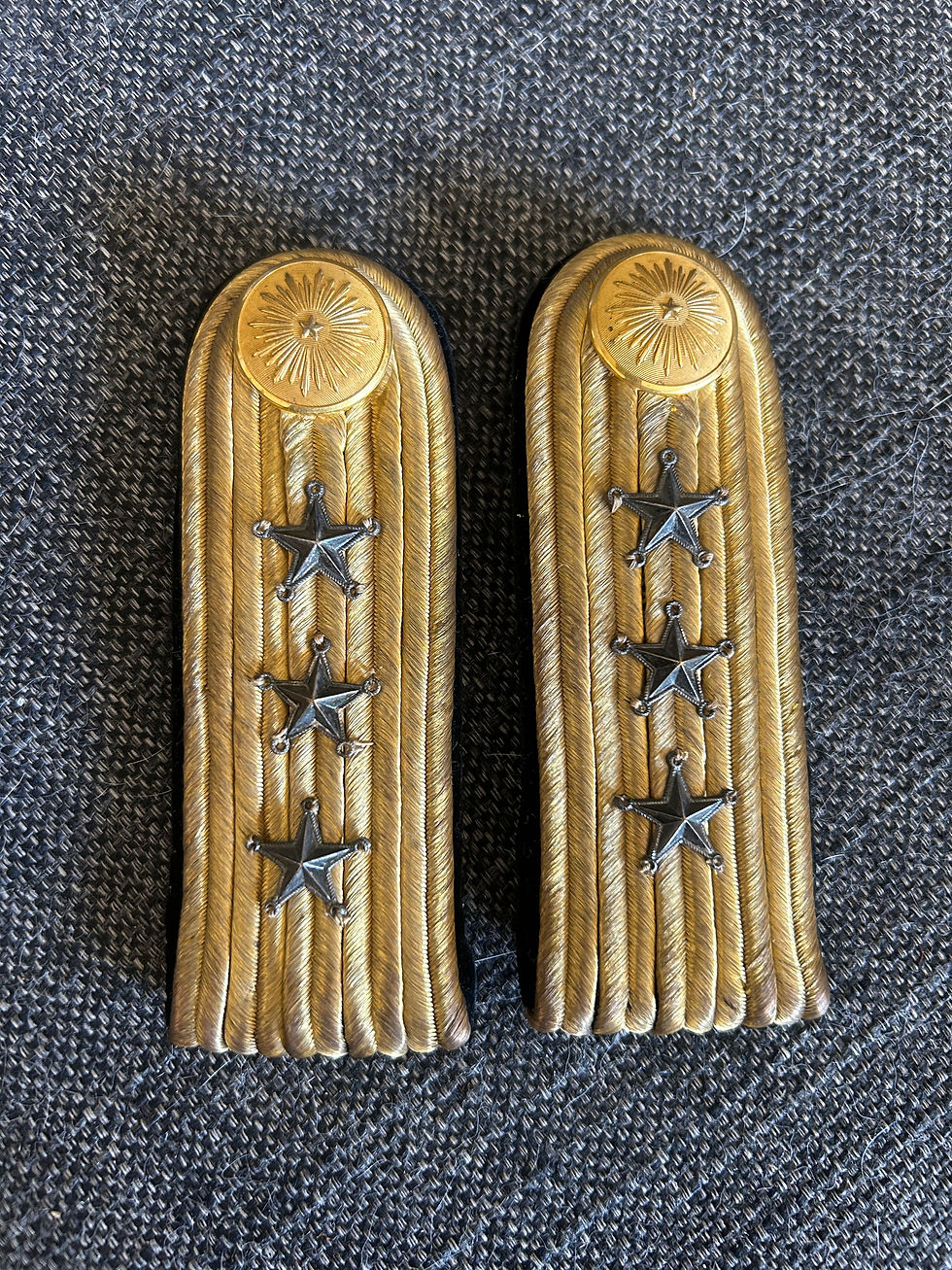 Miniatyrbild: Sv axelklaffar för kapten vid fortifikationen m/1895