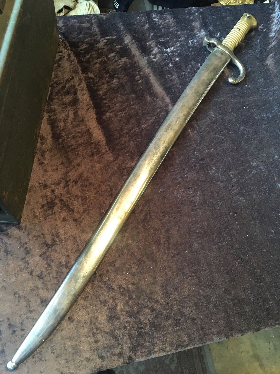 Fransk Chassepot bajonett m/1866