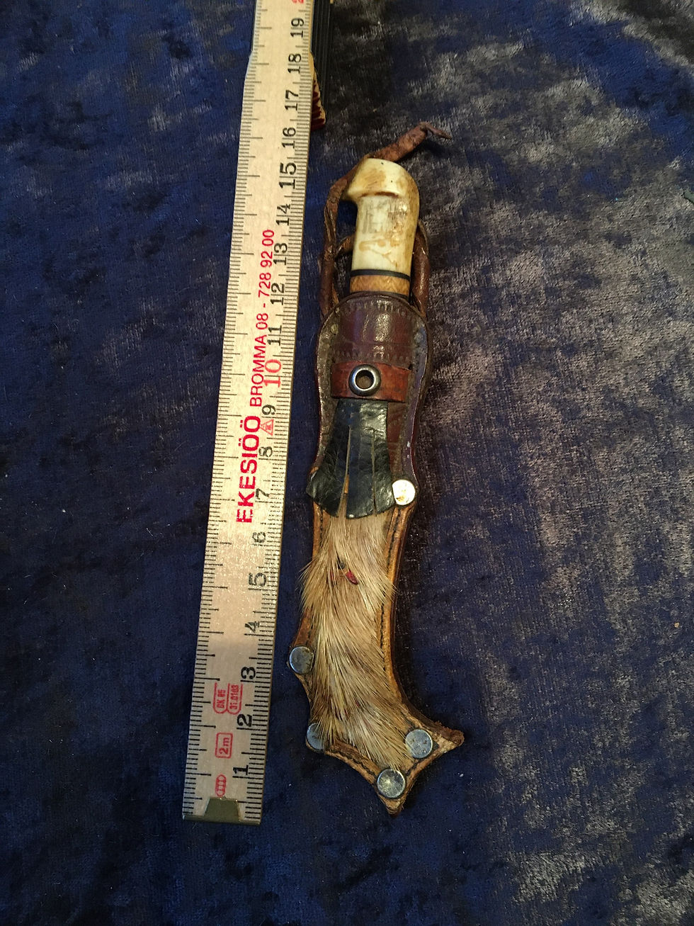 Miniatyrbild: Finsk liten kniv av sametyp 1900talets mitt