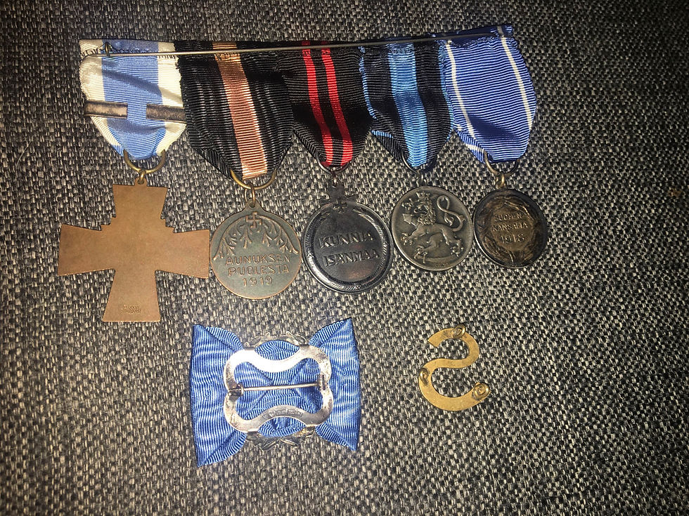Thumbnail: Finsk medaljribba 1918-1939