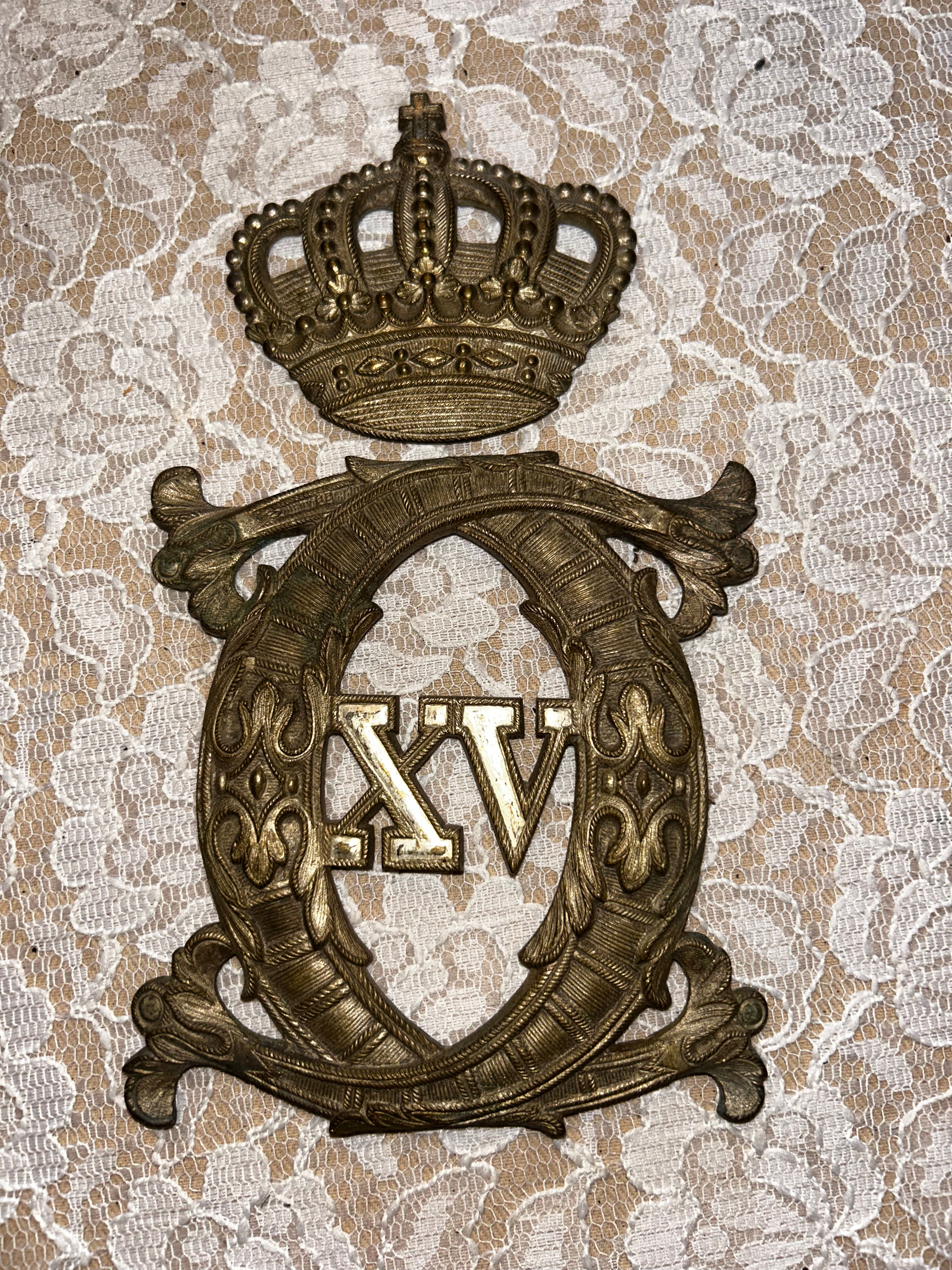 Namnchiffer för Carl den XV i silver