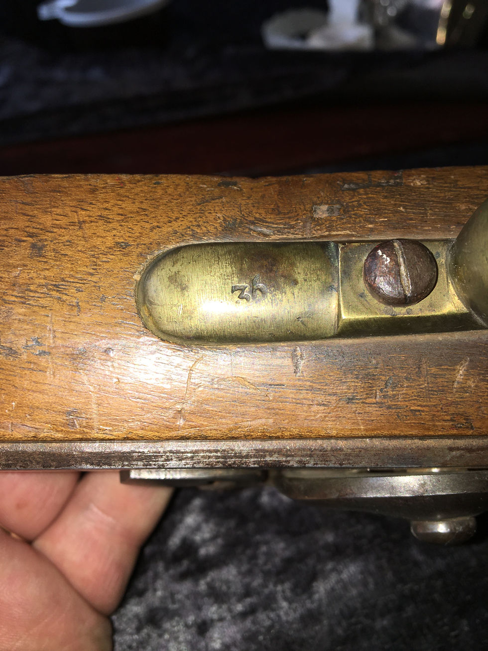 Miniatyrbild: Österrikisk kavalleripistol m/1798 konverterad från flintlås