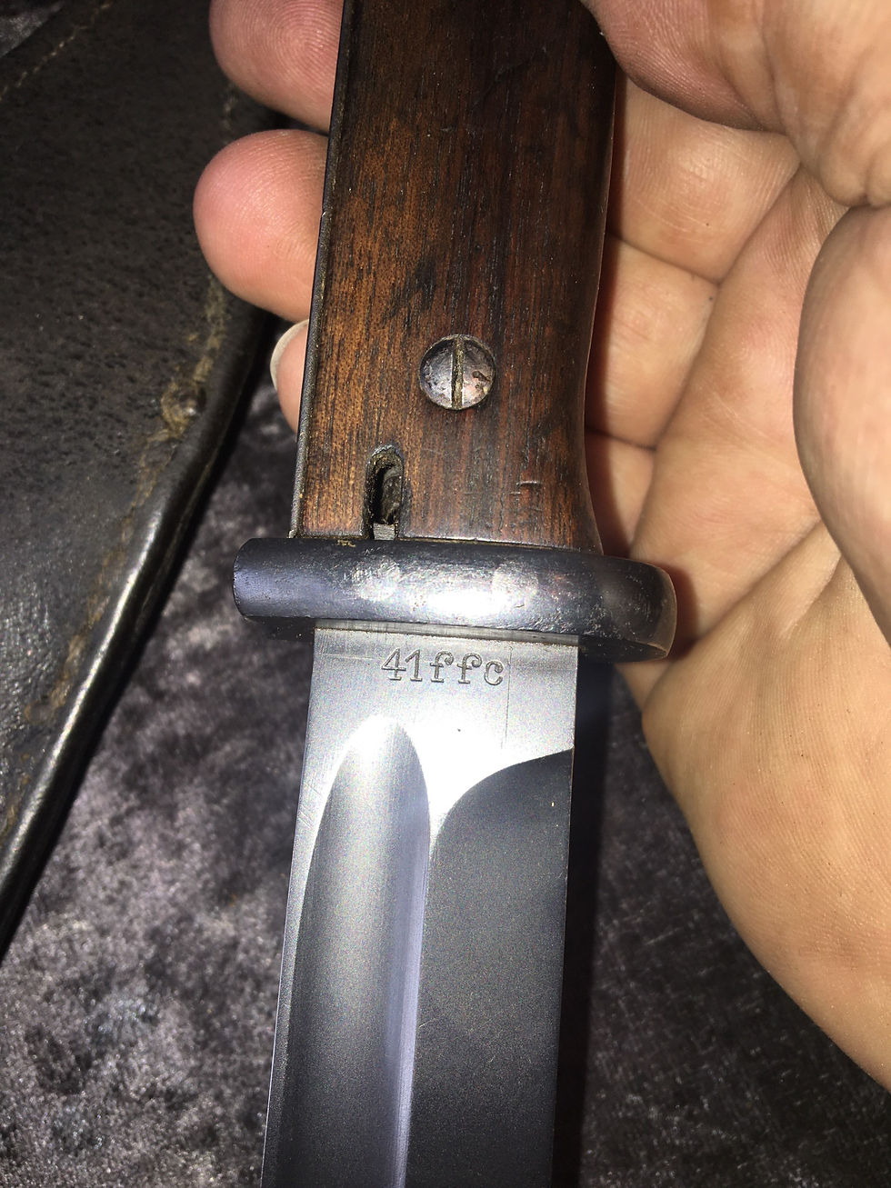 Thumbnail: German bayonet w/84-98 with frog leather