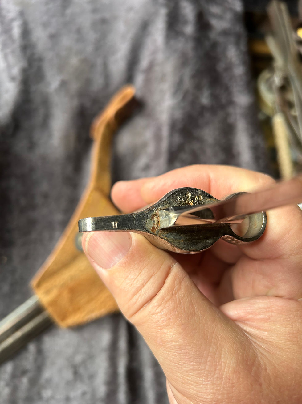 Thumbnail: Sv Mauserbajonett m/1896 förnicklad med plattknapp