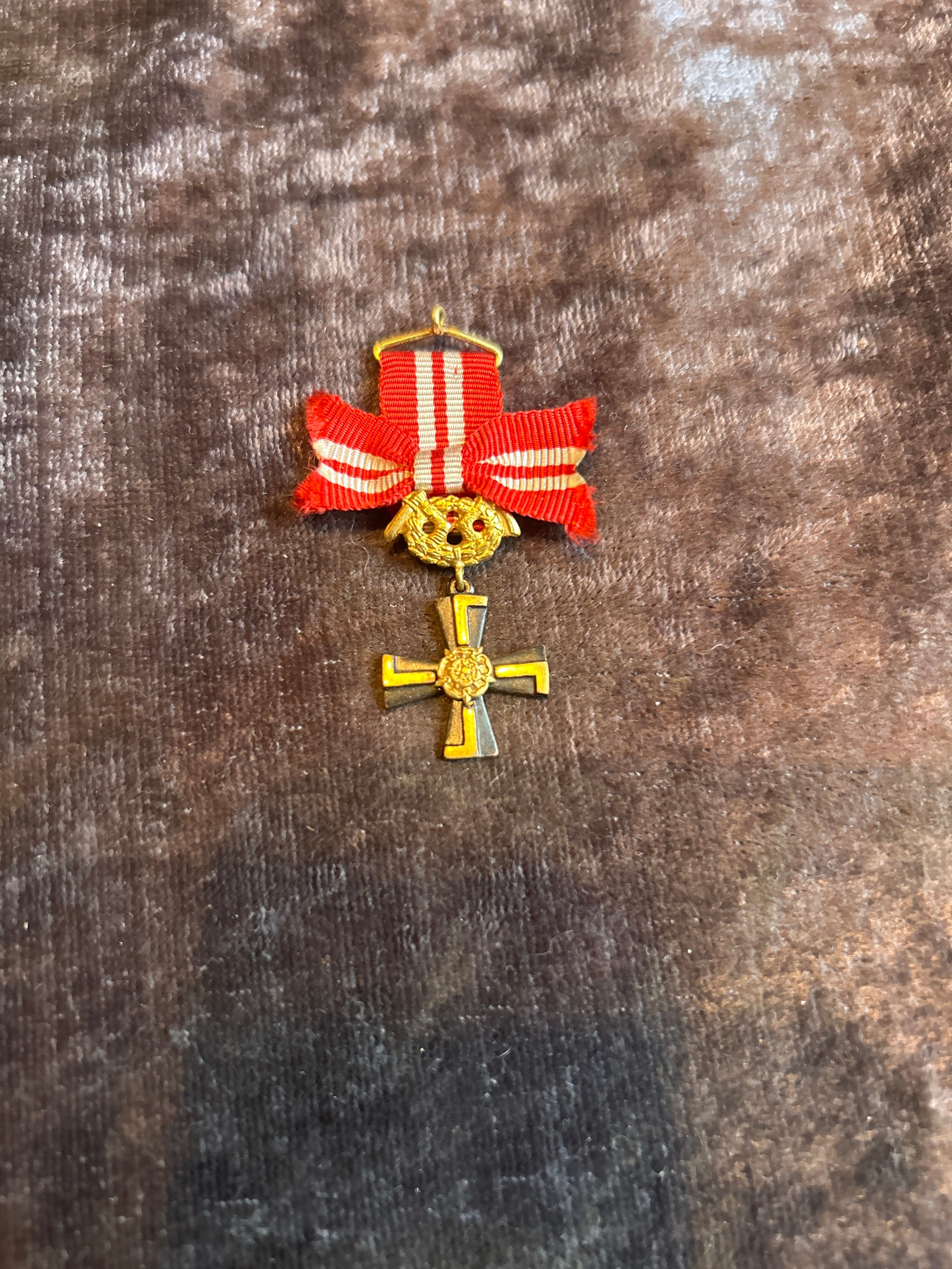 Finskt frihetskors i miniatyr 3:klass