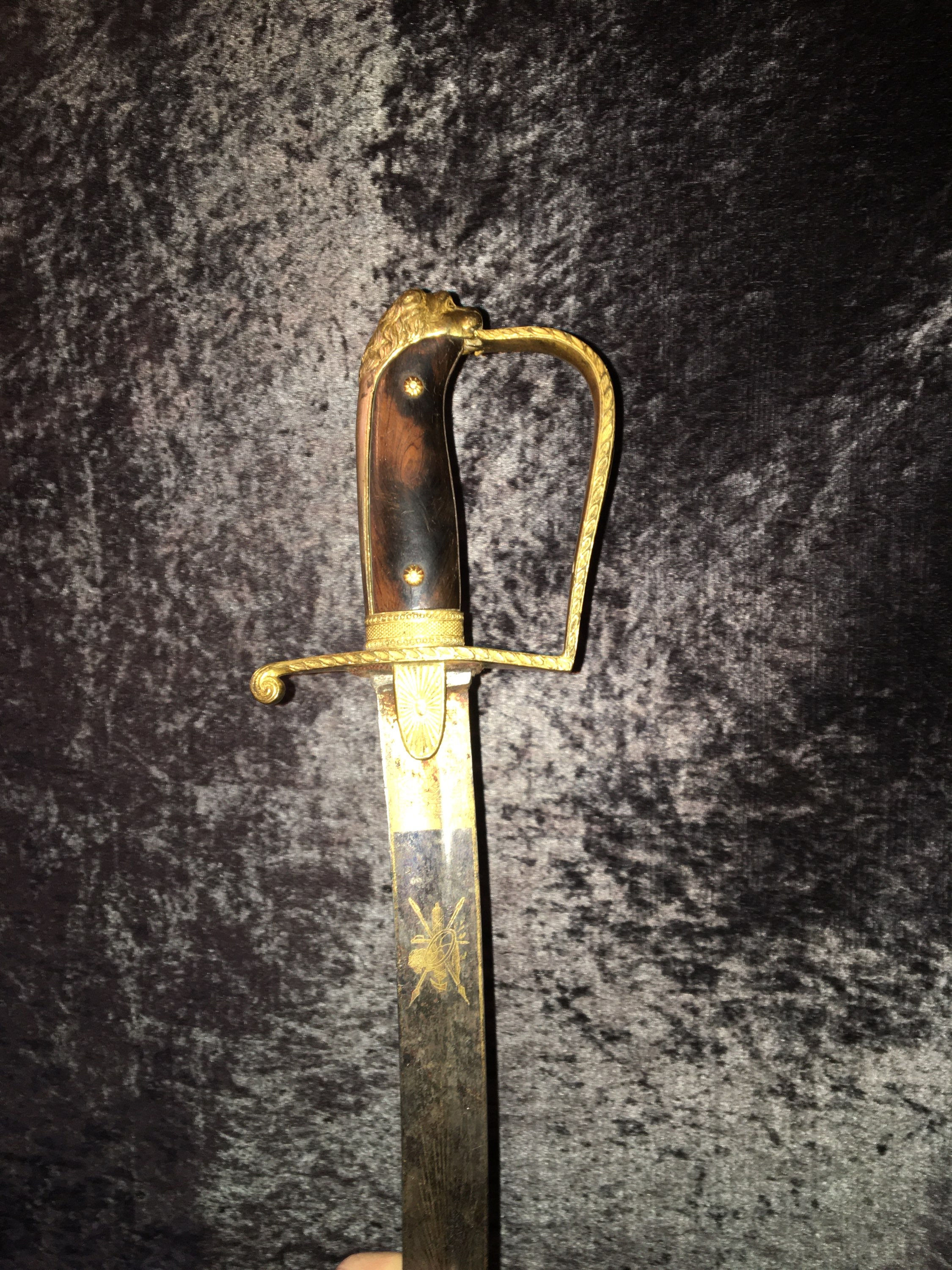 Artilleriofficers sabel ca:1800