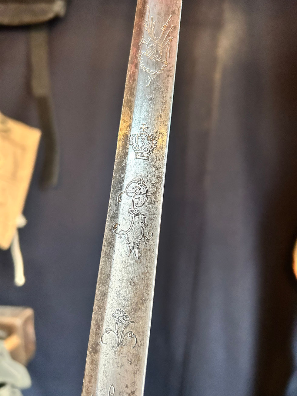 Thumbnail: Preussisk värja 1800-1810 med namnchiffer FW Fredrik Wilhelm III 1770-1840