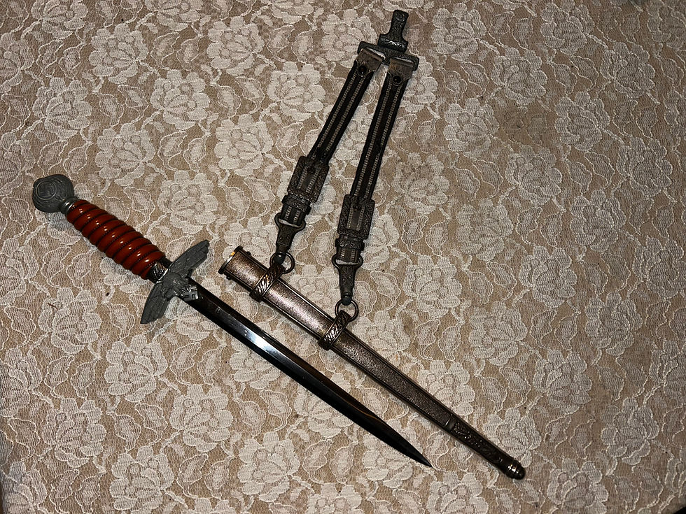 Miniatyrbild: Tysk luftwaffedolk m/1937 med lyxgehäng