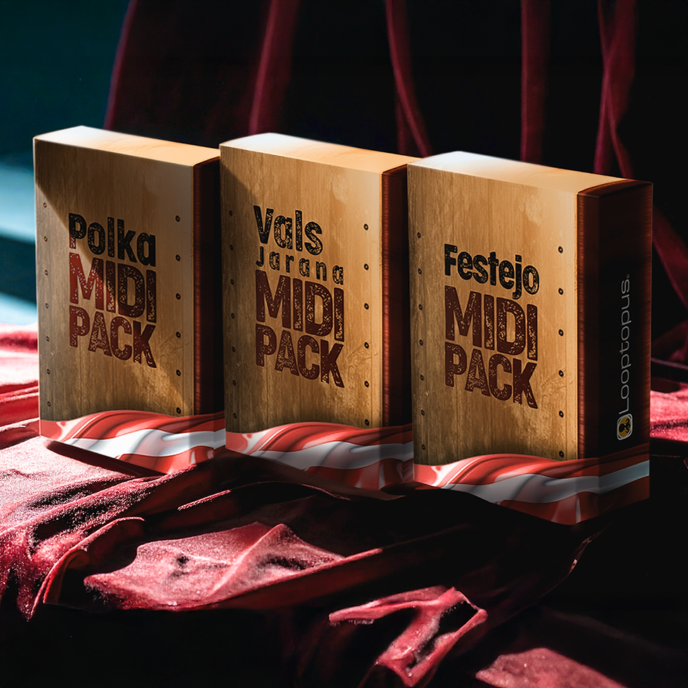 Colección que incluye 3 productos premium para nuestro software “El Cajón” VST/AU: Festejo MIDI PACK, Vals y Jarana MIDI PACK