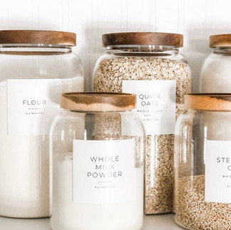 Bocaux de cuisine pour rangement éco responsable