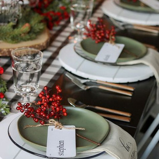 décoration table de noël