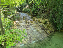 Wandeling met bassins om te baden