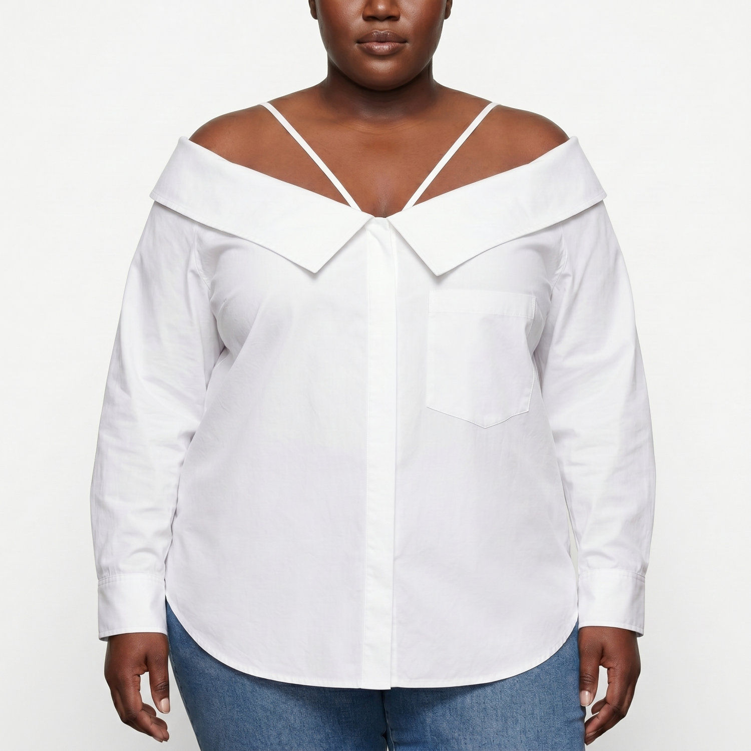 Good American Off Shoulder Blouse
