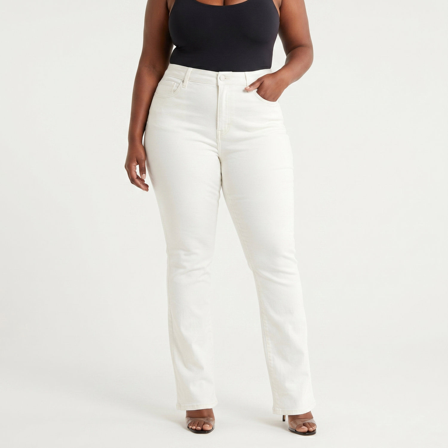 Good American Micro Bootcut Jeans