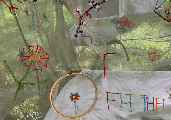 Details of more recent embroideries on Nomadic Art Net